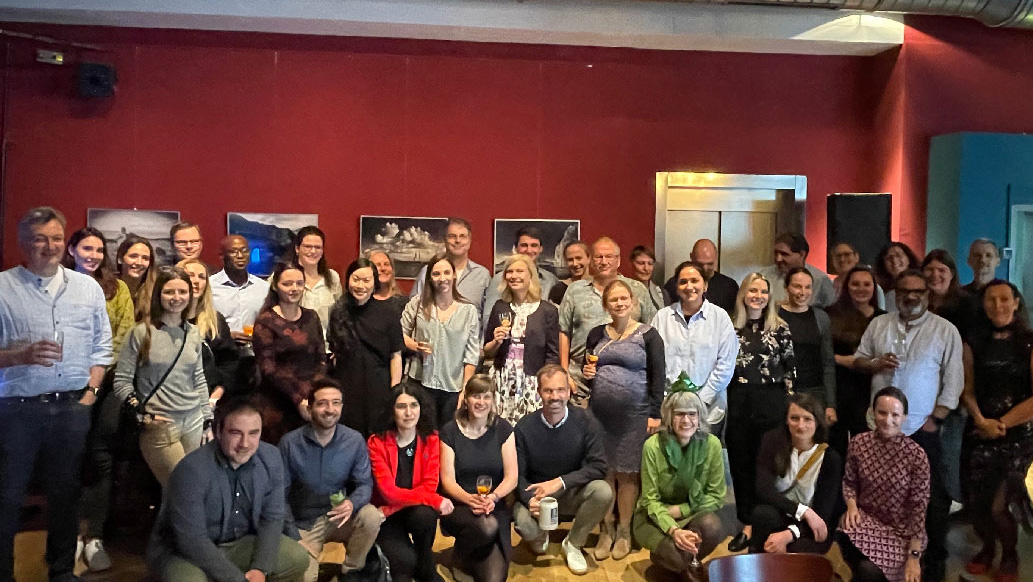 Immunic Therapeutic team at a event